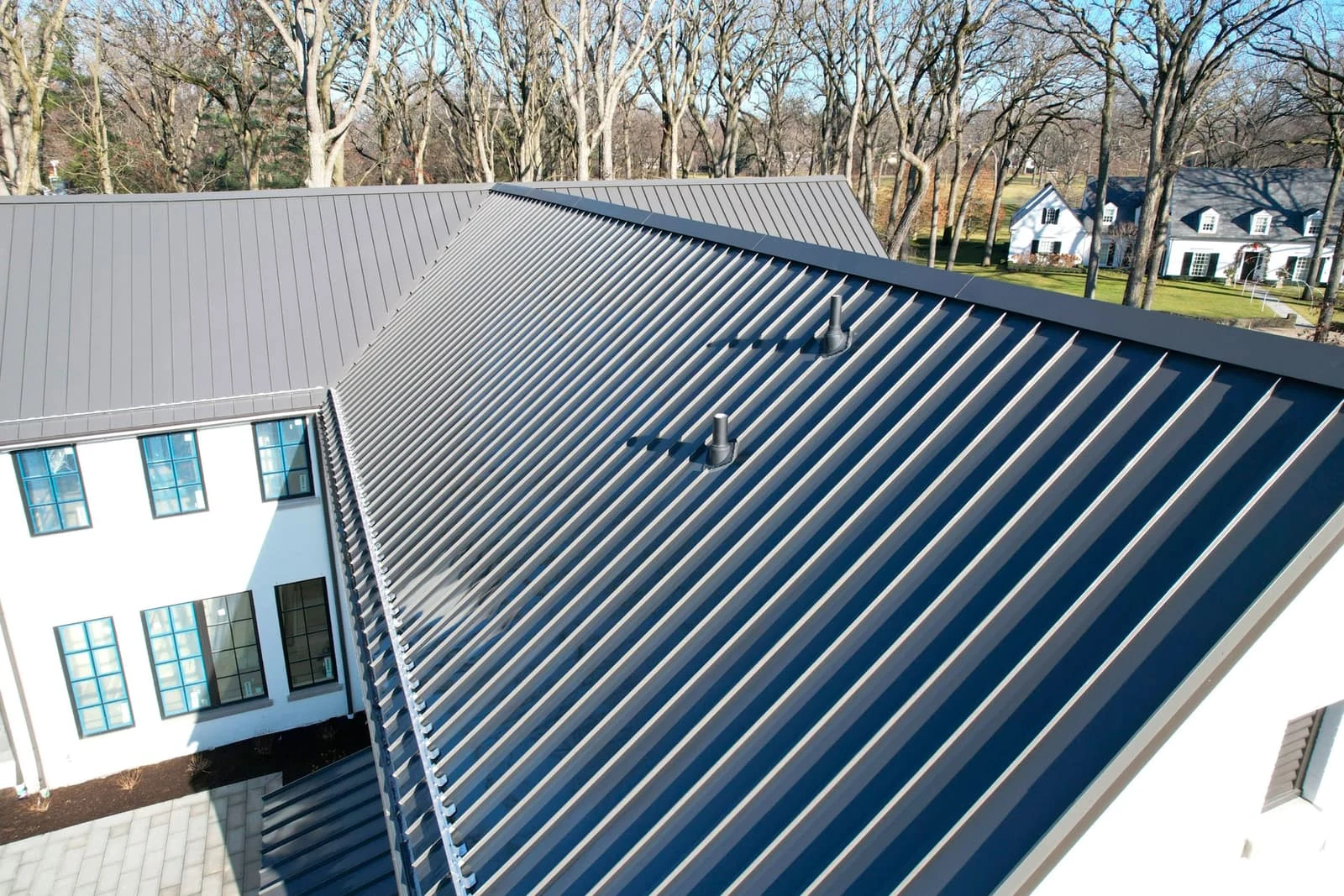 Commercial flat roof replacement inspection in Ontario