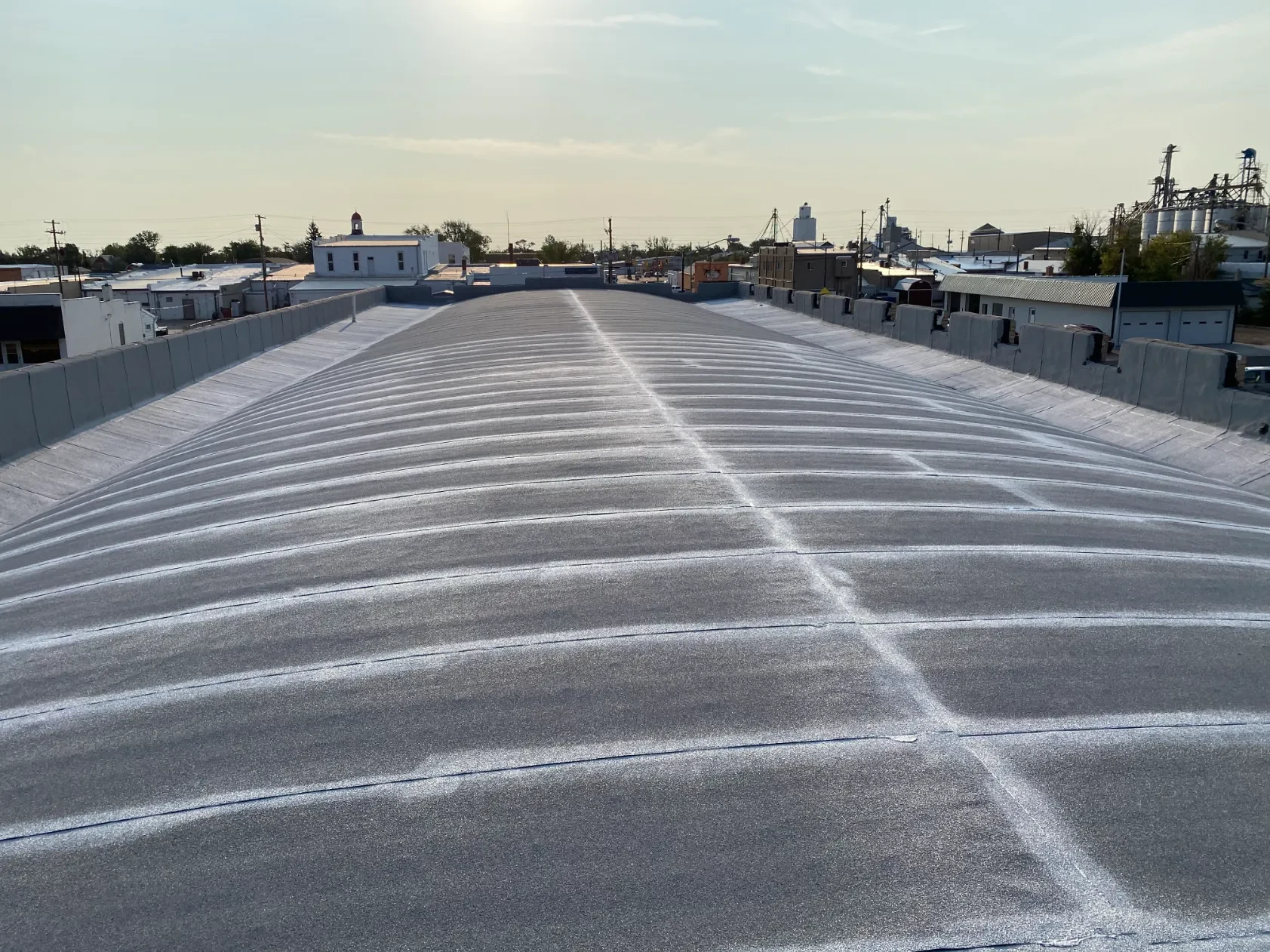 Commercial flat roof leak inspection in Ontario